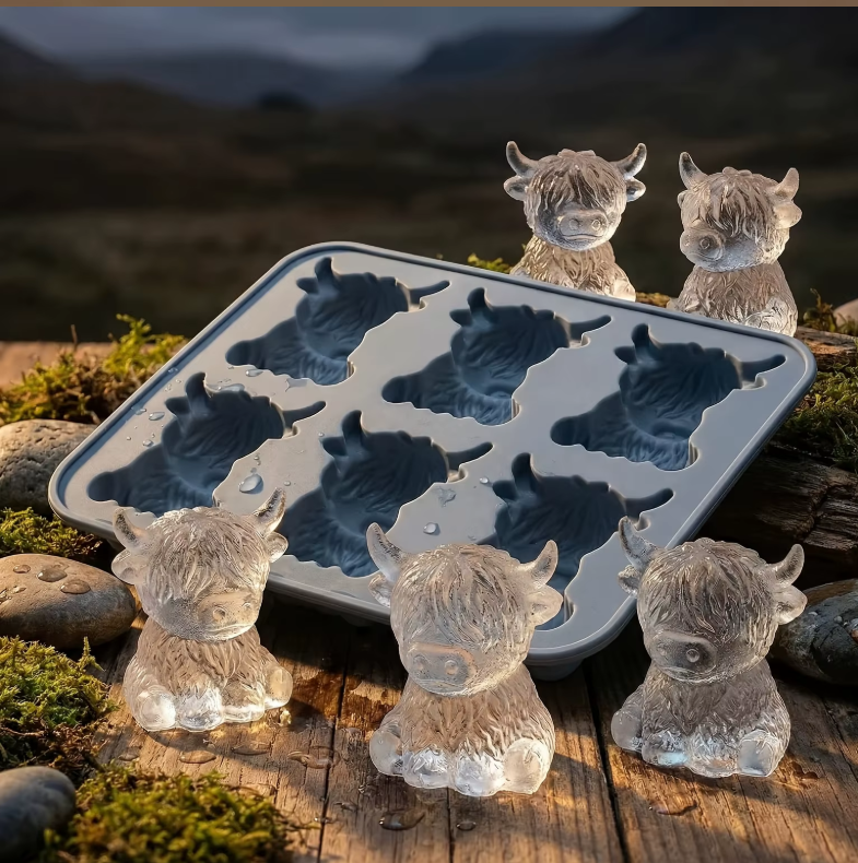Stampo per Ghiaccio a Forma di Mucca 3D