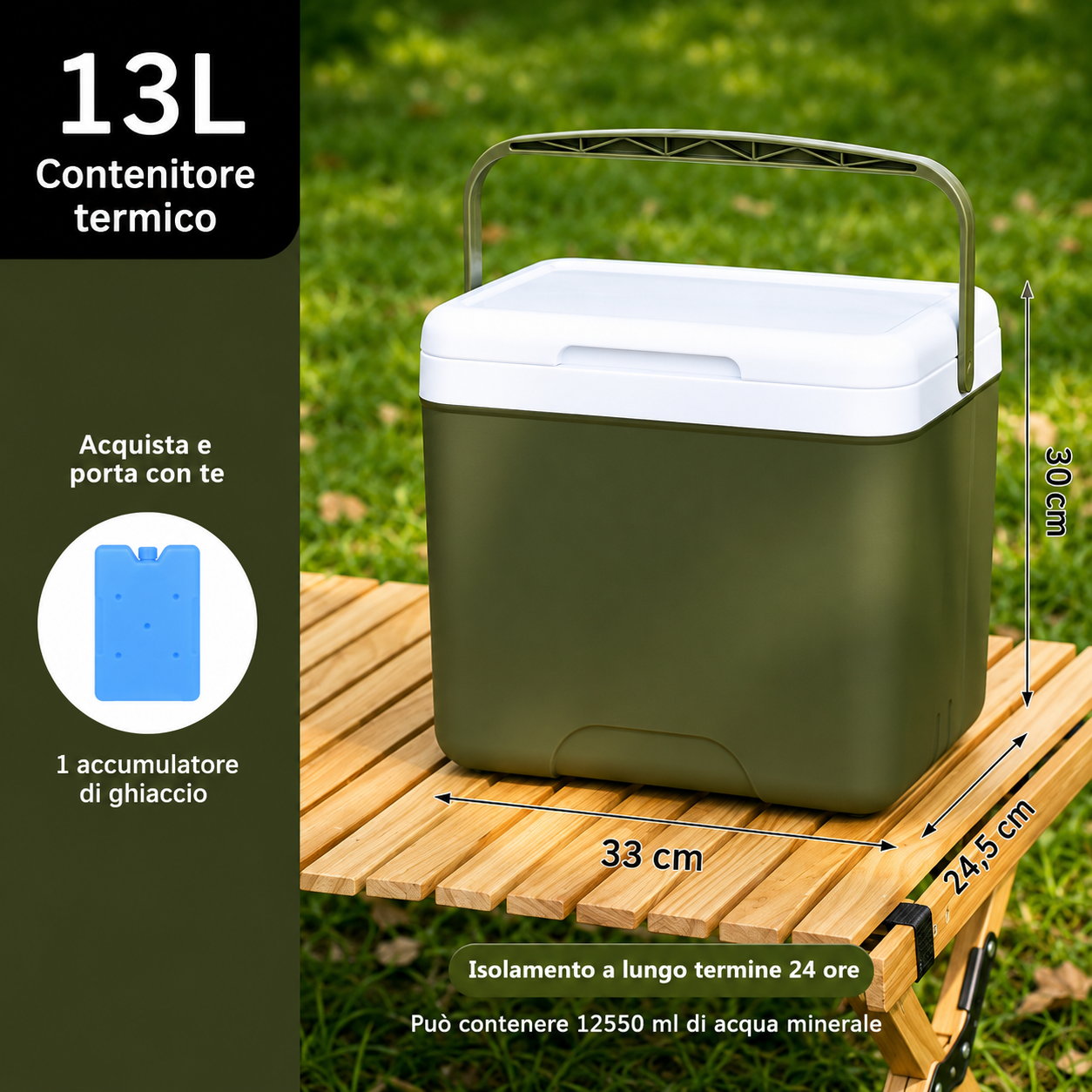 Frigo Portatile 13L Caldo e Freddo