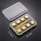 Pietre per Whisky Inox Oro