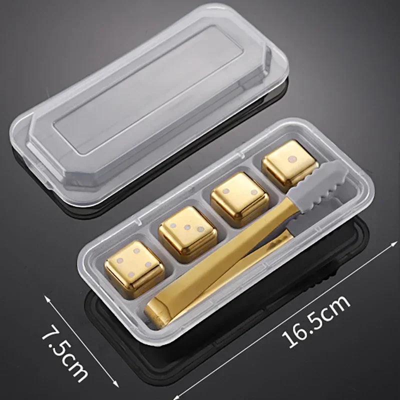 Pietre per Whisky Inox Oro