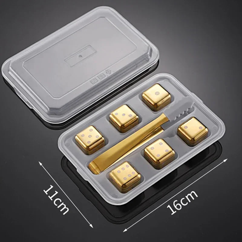 Pietre per Whisky Inox Oro