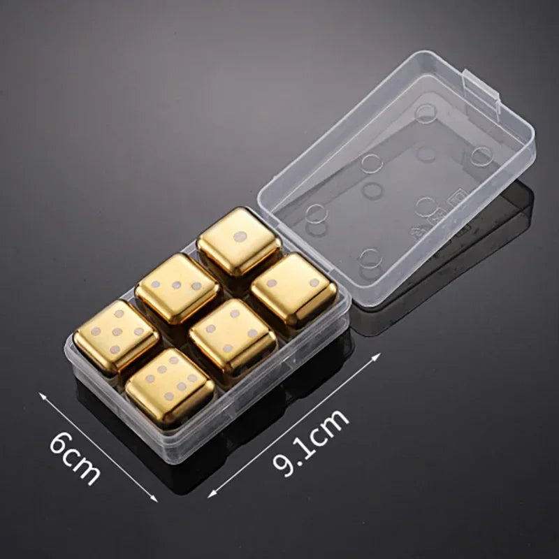 Pietre per Whisky Inox Oro