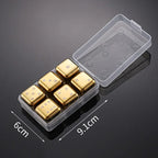 Pietre per Whisky Inox Oro