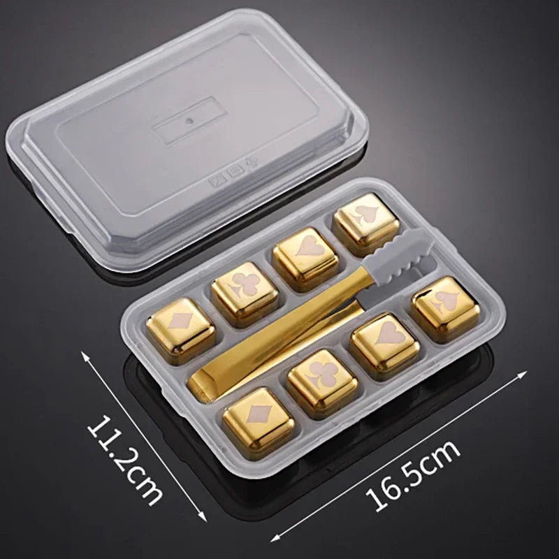 Pietre per Whisky Inox Oro