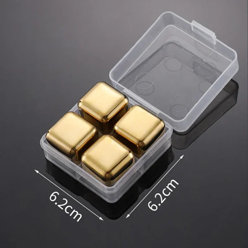 Pietre per Whisky Inox Oro