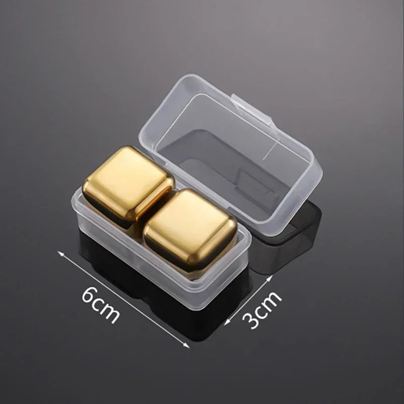 Pietre per Whisky Inox Oro