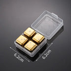 Pietre per Whisky Inox Oro