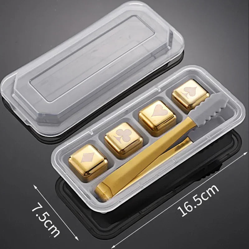 Pietre per Whisky Inox Oro