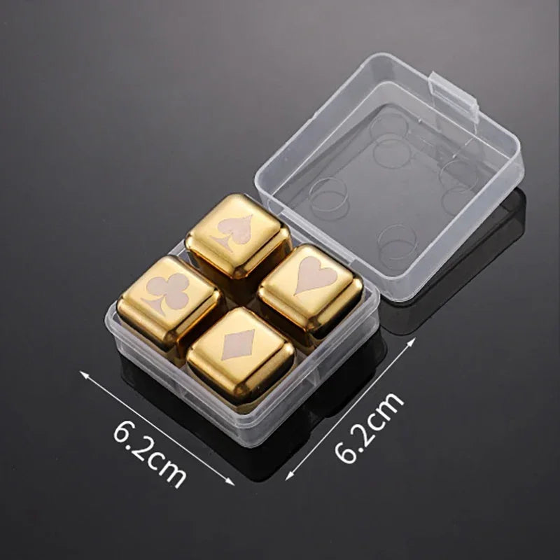 Pietre per Whisky Inox Oro