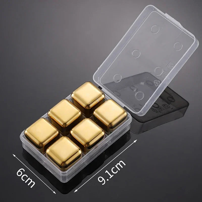 Pietre per Whisky Inox Oro