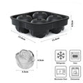 LMETJMA Ice Cube Tray Easy Release Rose Ice Cube Trays With Funnel Silicone Rose Ice Ball Maker for Cocktails Whiskey JT51