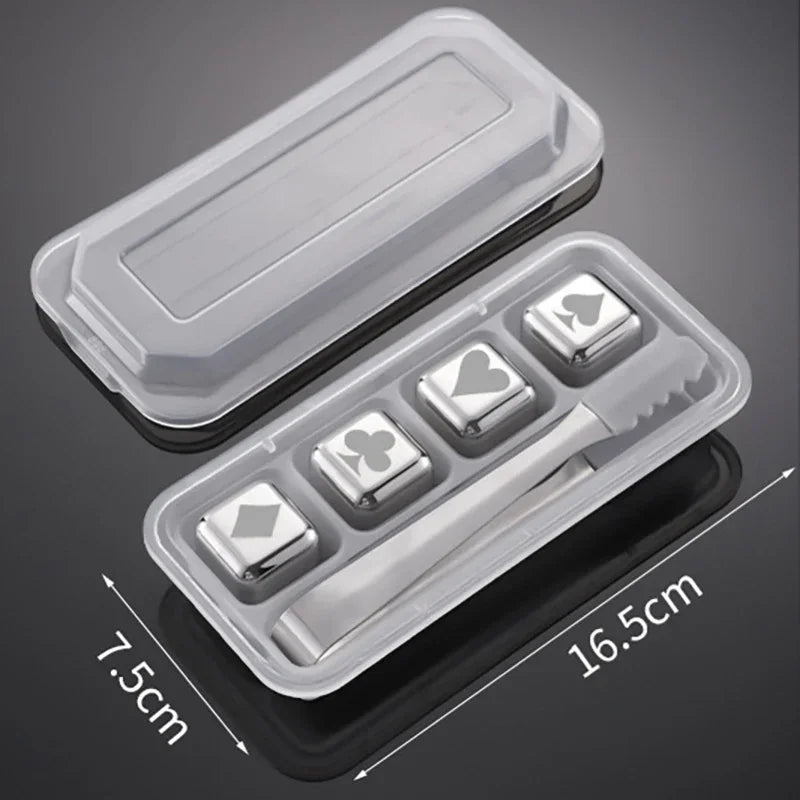 Pietre per Whisky Inox Silver
