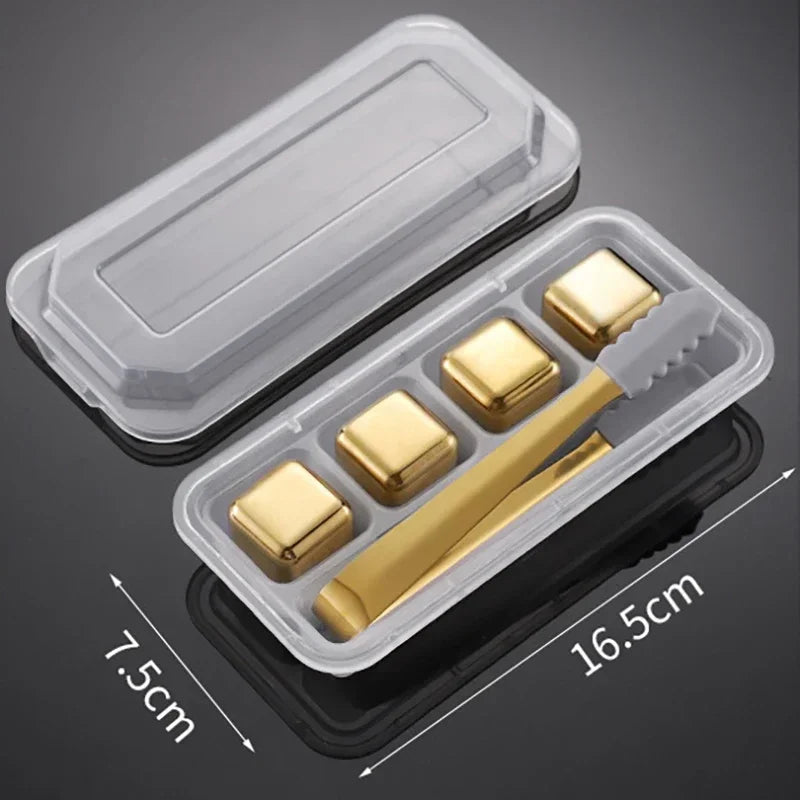 Pietre per Whisky Inox Oro