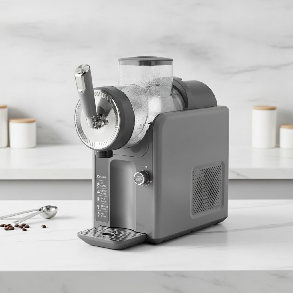 Automatic Cold Drink Slush Machine Soft Drink Ice Cream Machine 1.8L Countertop Beverage Smoothie Machine
