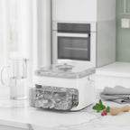 50-Cube Ice Maker with Easy Press Cap Double Layer Ice Cube Maker Refrigerator Household Ice Storage Ice Box