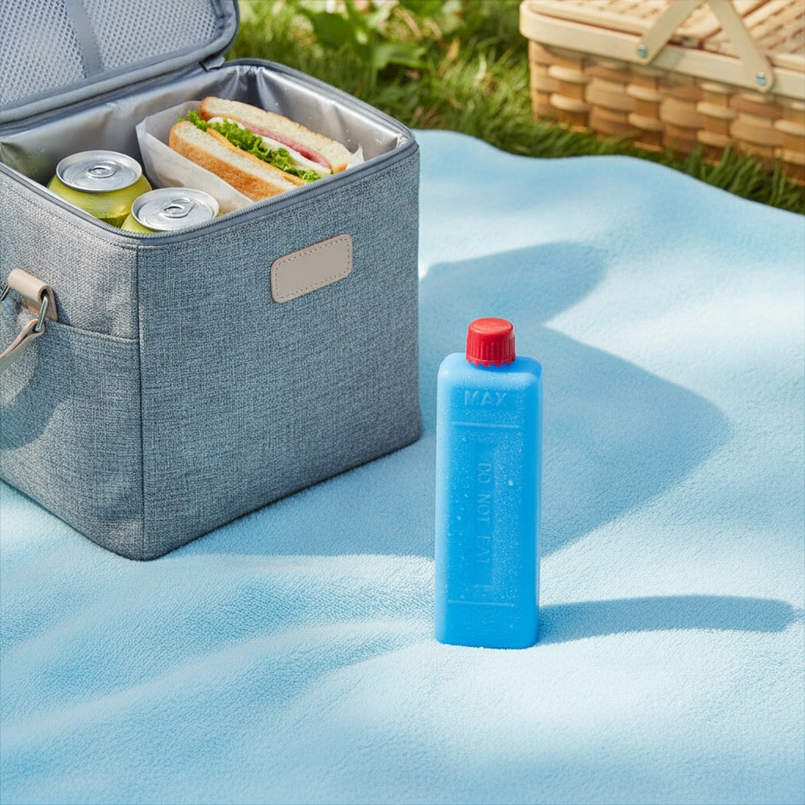 6-12PCS Ice Blocks Reusable Rectangular Ice Pack Freezer Packs for outdoor camping, picnics, barbecues, travel Cooling Ice Pack