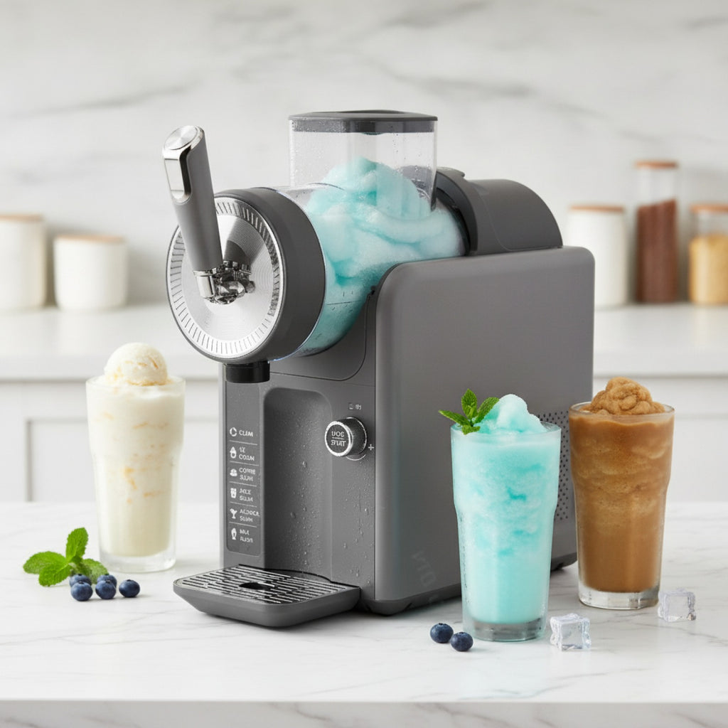 Automatic Cold Drink Slush Machine Soft Drink Ice Cream Machine 1.8L Countertop Beverage Smoothie Machine