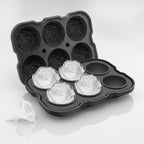LMETJMA Ice Cube Tray Easy Release Rose Ice Cube Trays With Funnel Silicone Rose Ice Ball Maker for Cocktails Whiskey JT51